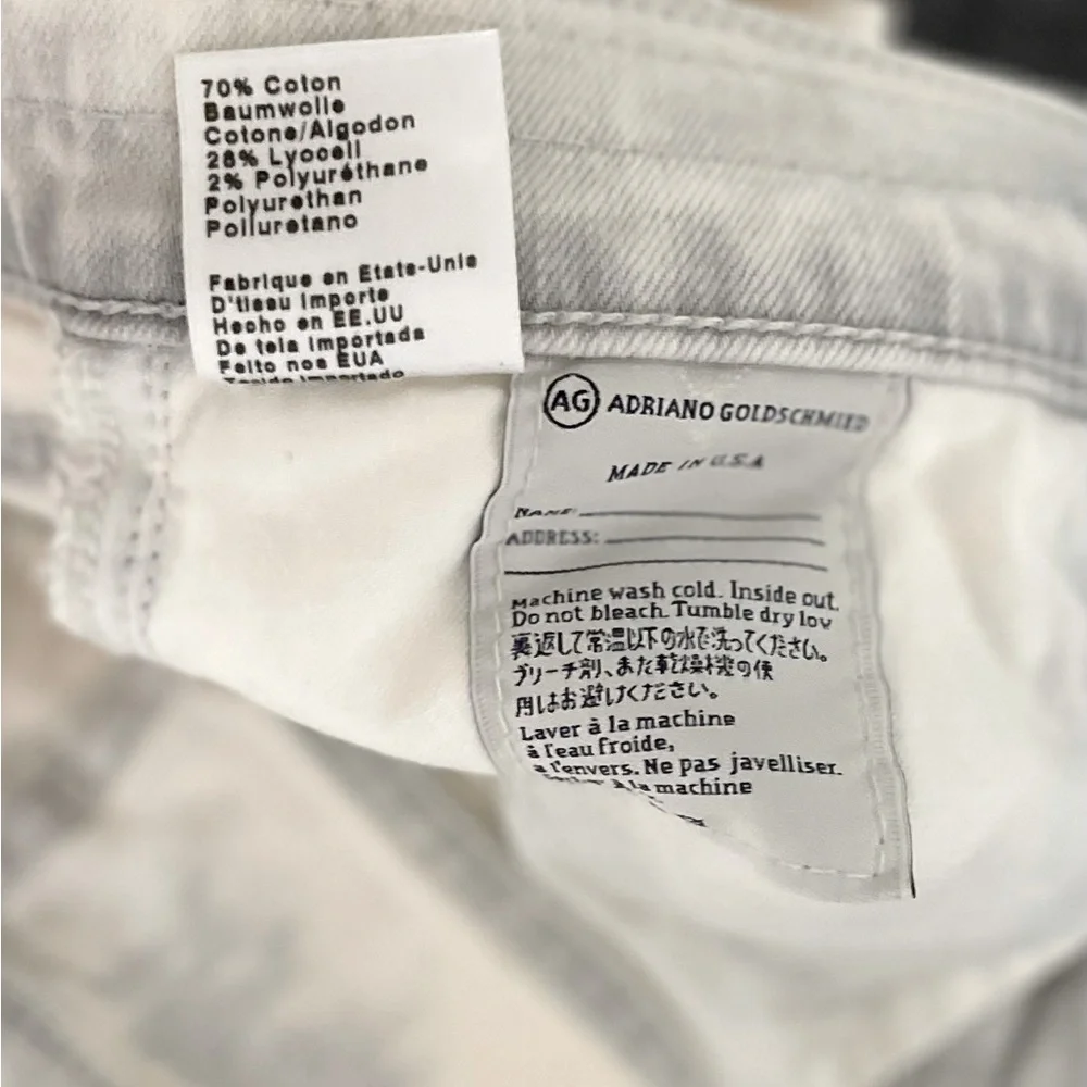AG Adriano Goldschmied Nikki Cream & Gray Distressed Skinny Jeans - Picture 10 of 13